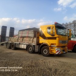 Transport maszyn i ciężkiego sprzętu na terenie Warszawy i okolic. Transport maszyn i sprzętu budowlanego lawetą ciężarową Warszawa